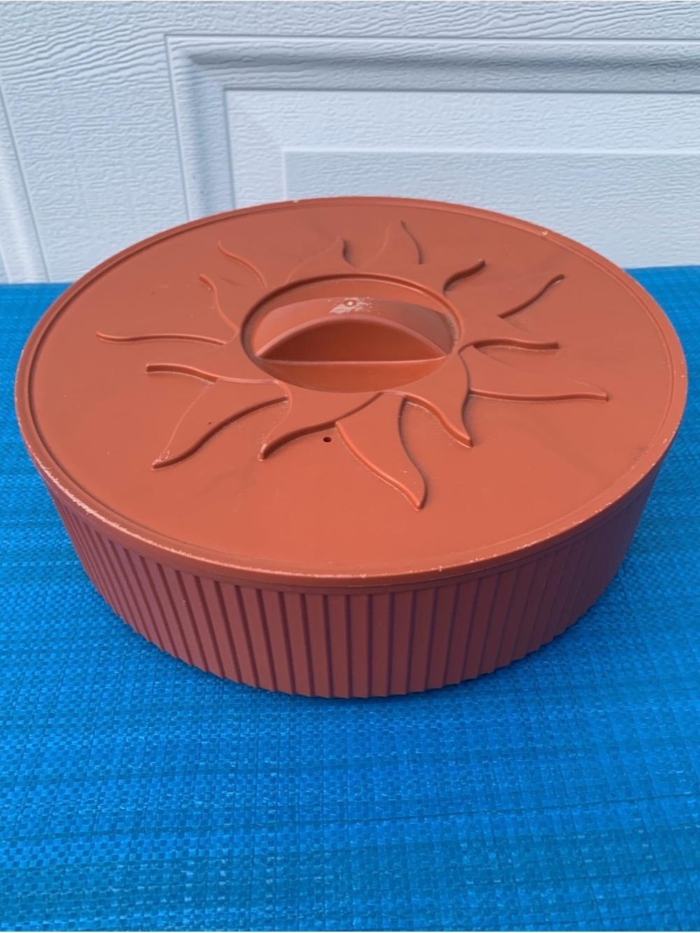 Nordic Ware Terracotta Silicone Food Cover with Sunburst Design